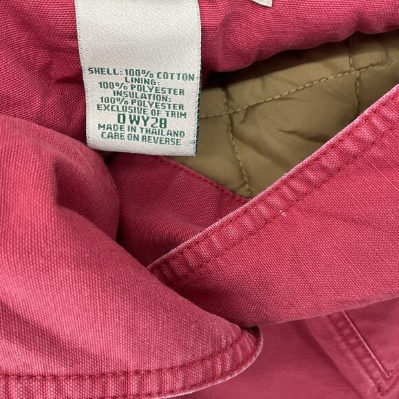 L.L.Bean Red Cotton Button-Up Field Jacket Women’s Medium Pre-Owned - Picture 4 of 5